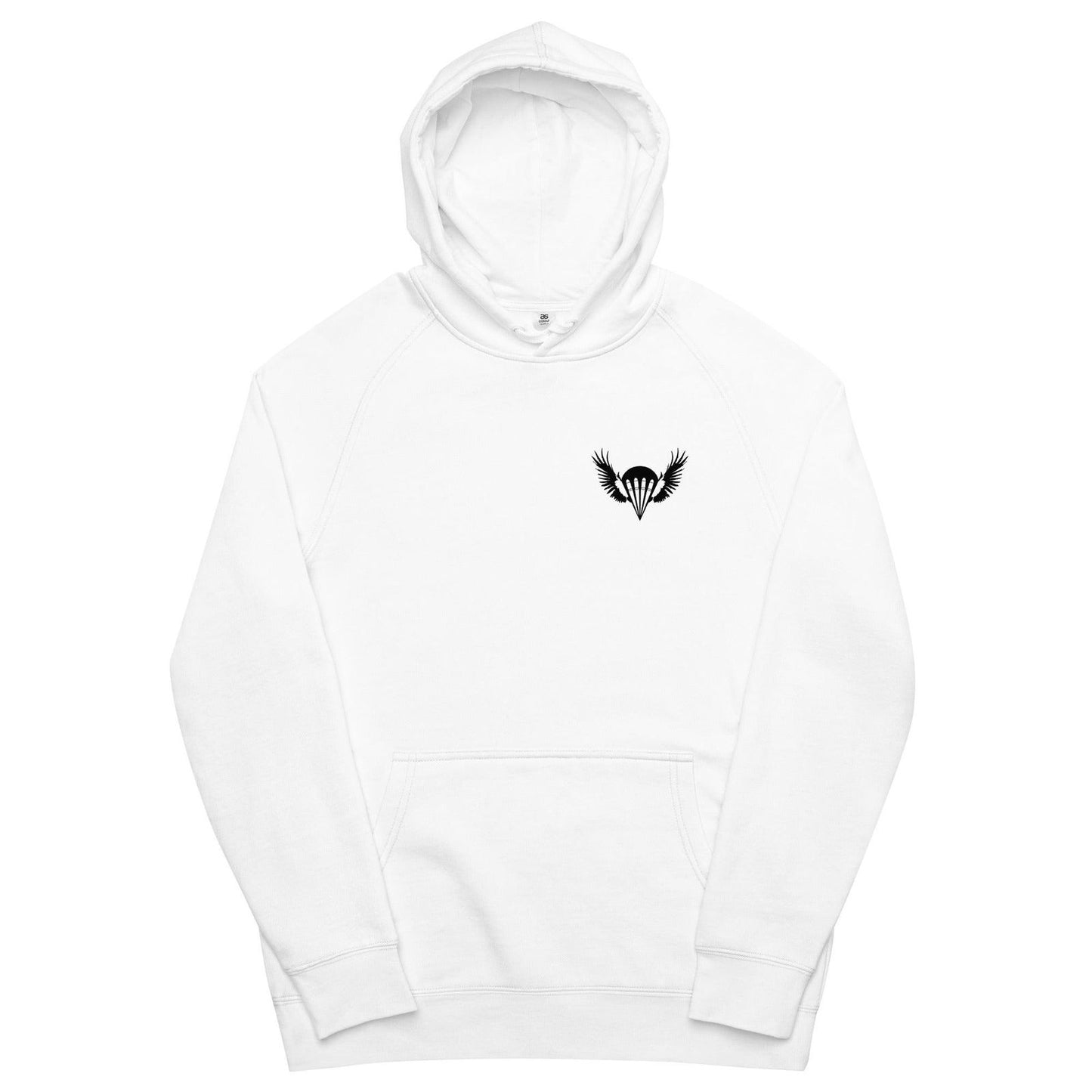 Airborne Customs Hoodie, Black Print-Airborne Customs