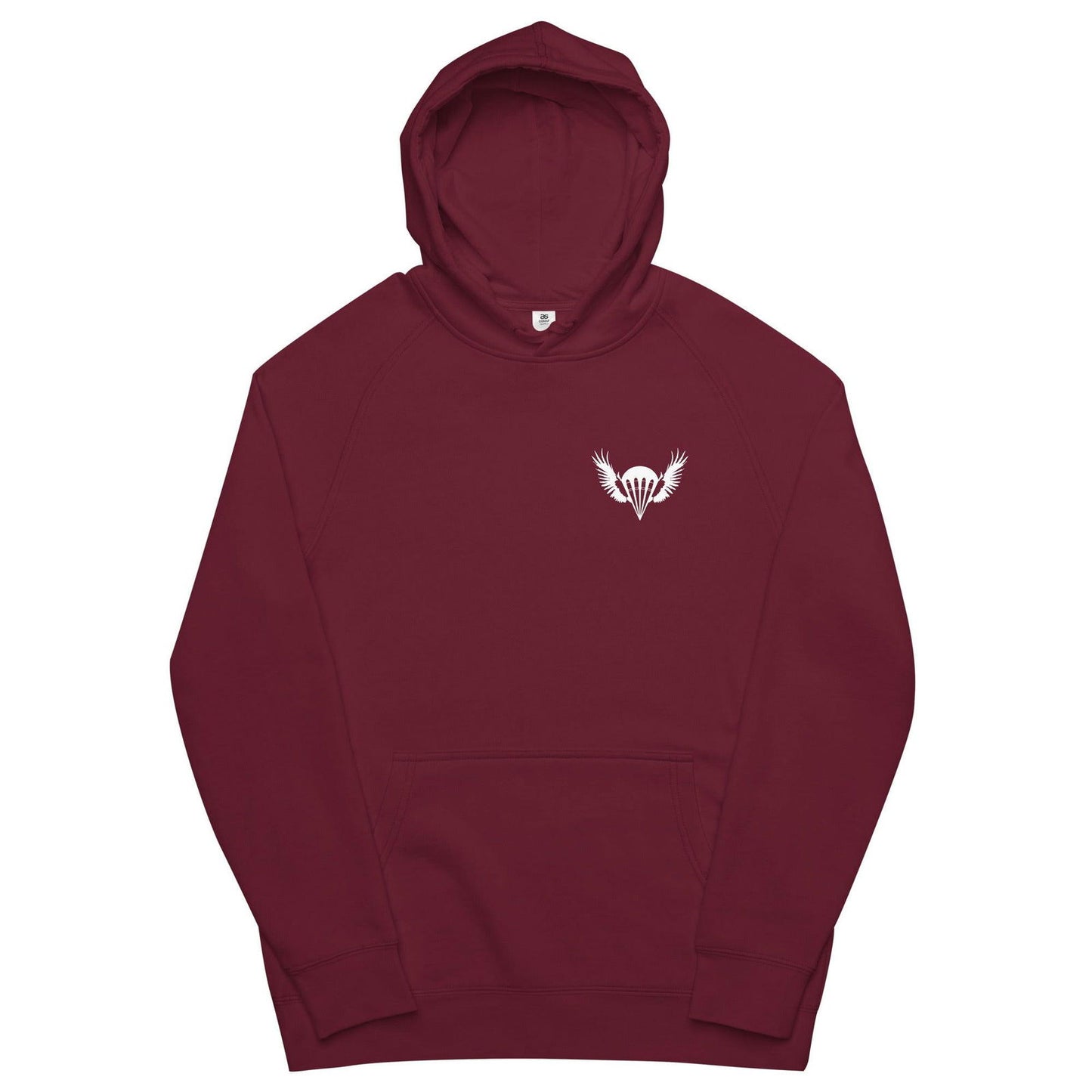 Airborne Customs Hoodie, White Print-Airborne Customs