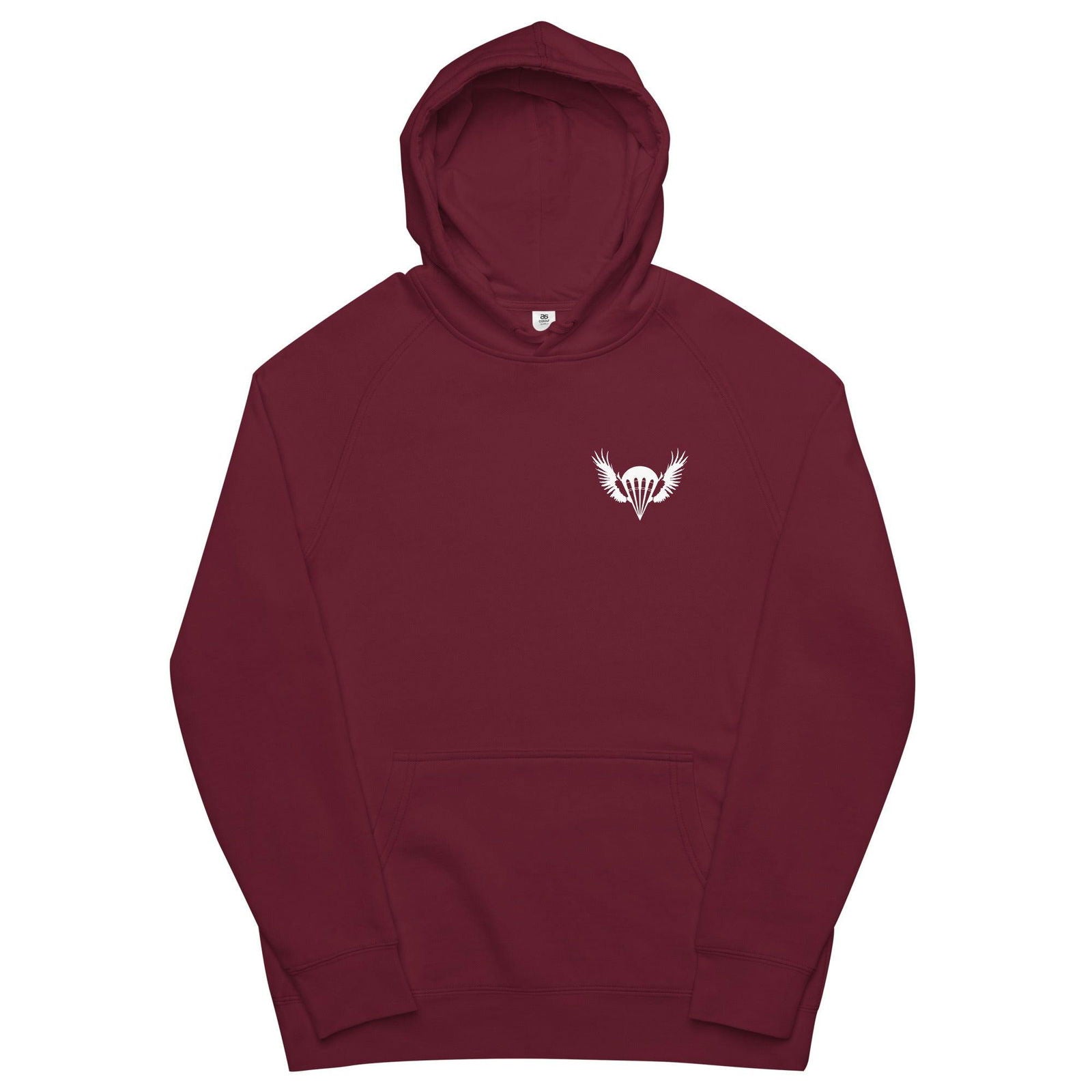 Airborne Customs Hoodie, White Print-Airborne Customs