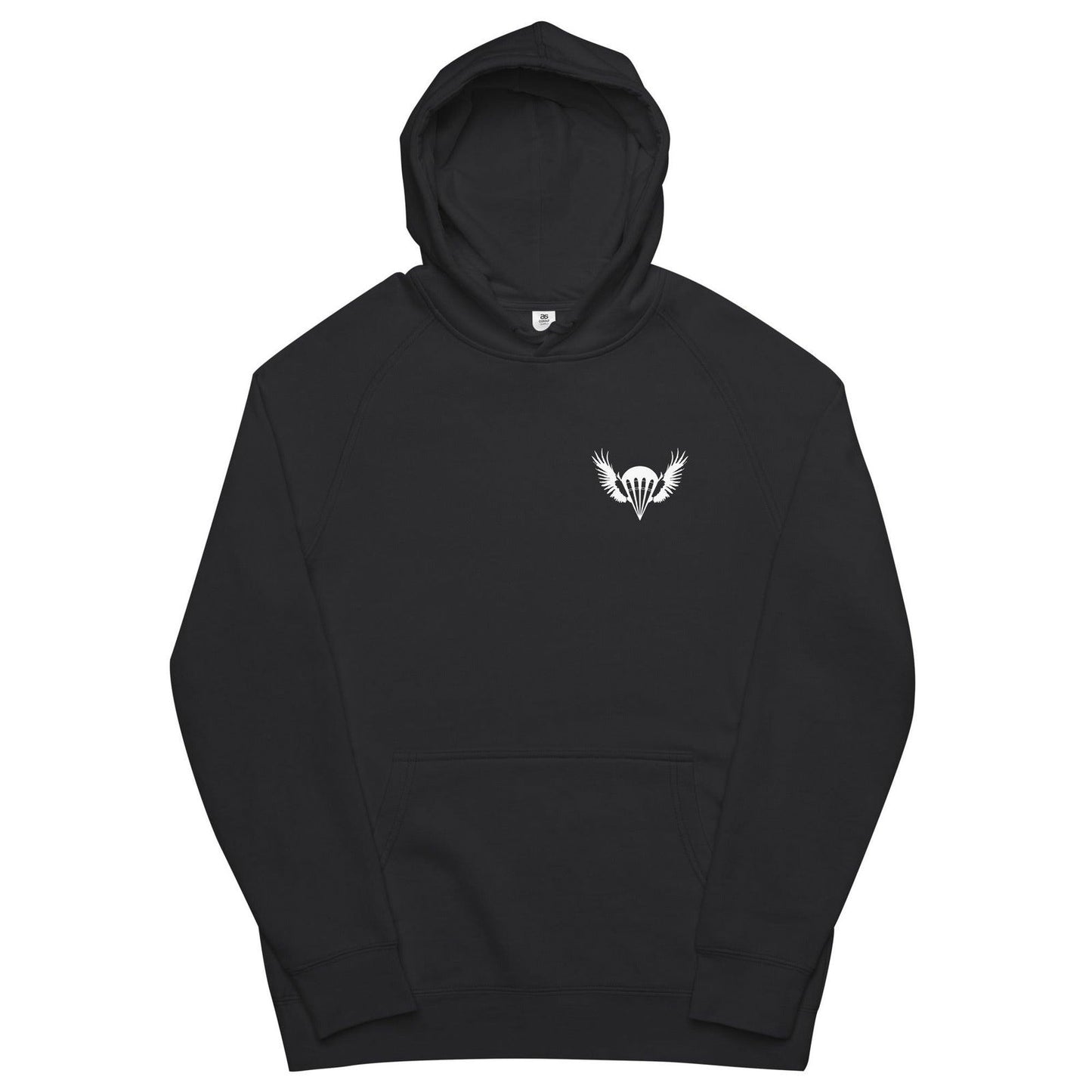 Airborne Customs Hoodie, White Print-Airborne Customs