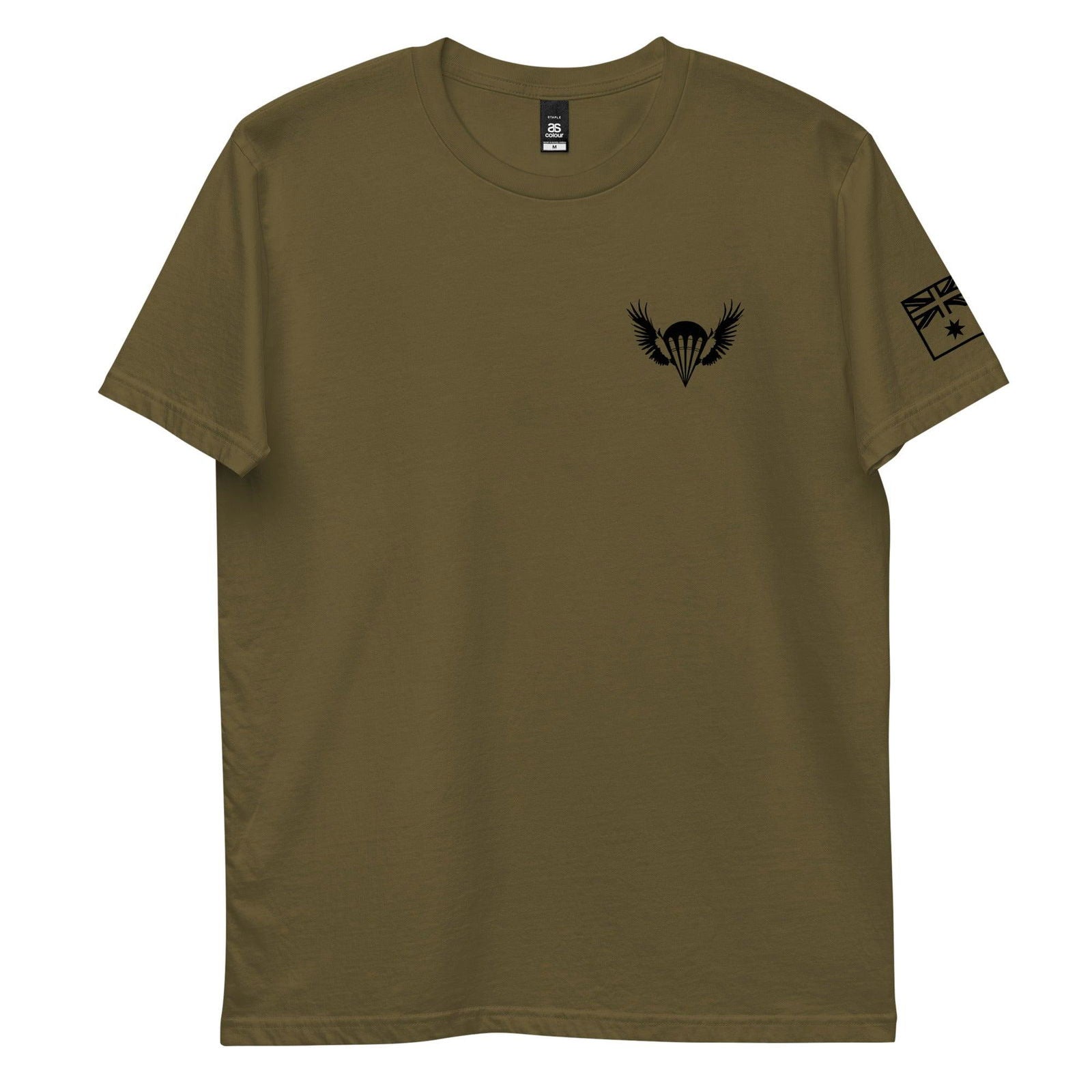 Airborne Customs T-Shirt, Black Print-Airborne Customs