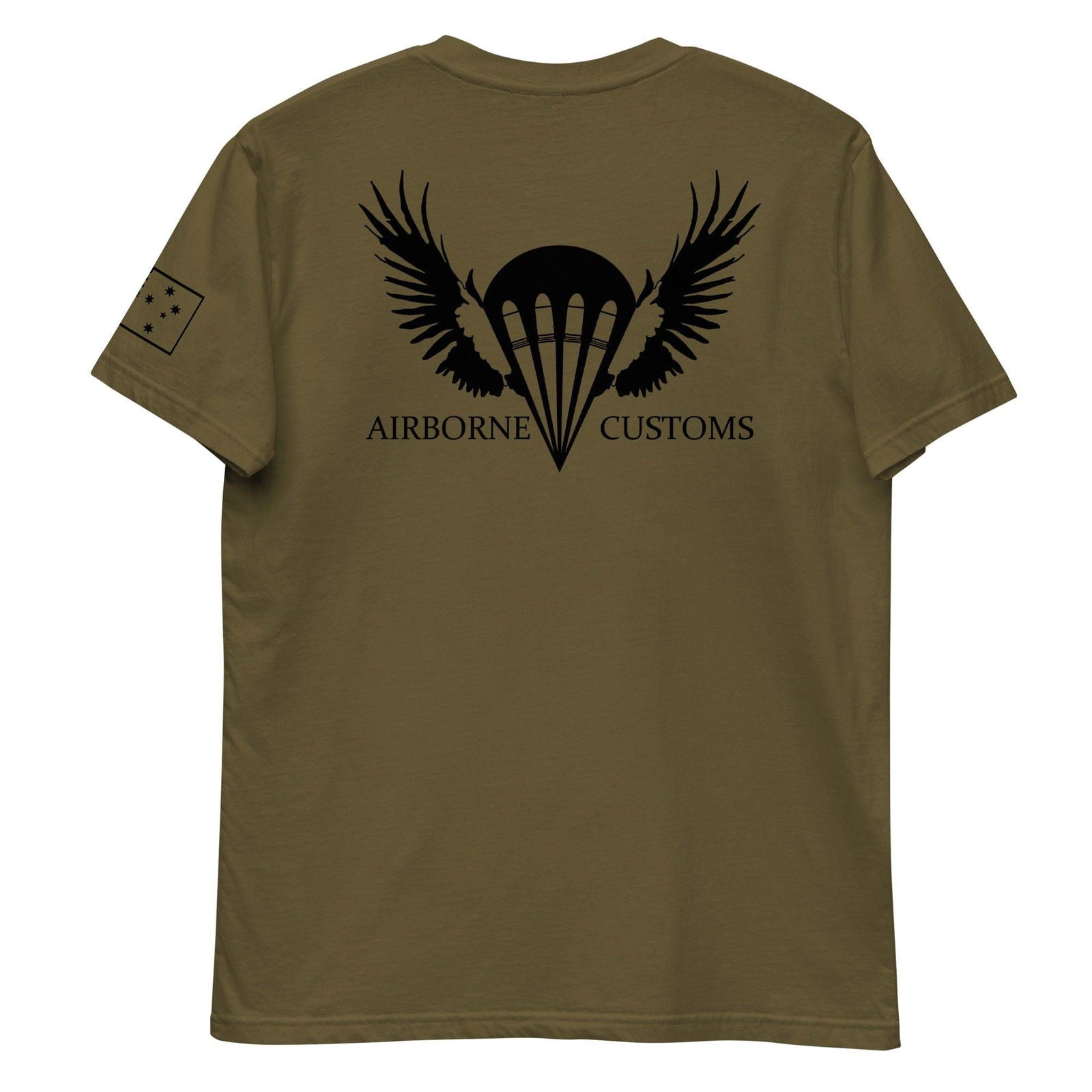 Airborne Customs T-Shirt, Black Print-Airborne Customs