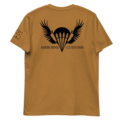 Airborne Customs T-Shirt, Black Print-Airborne Customs