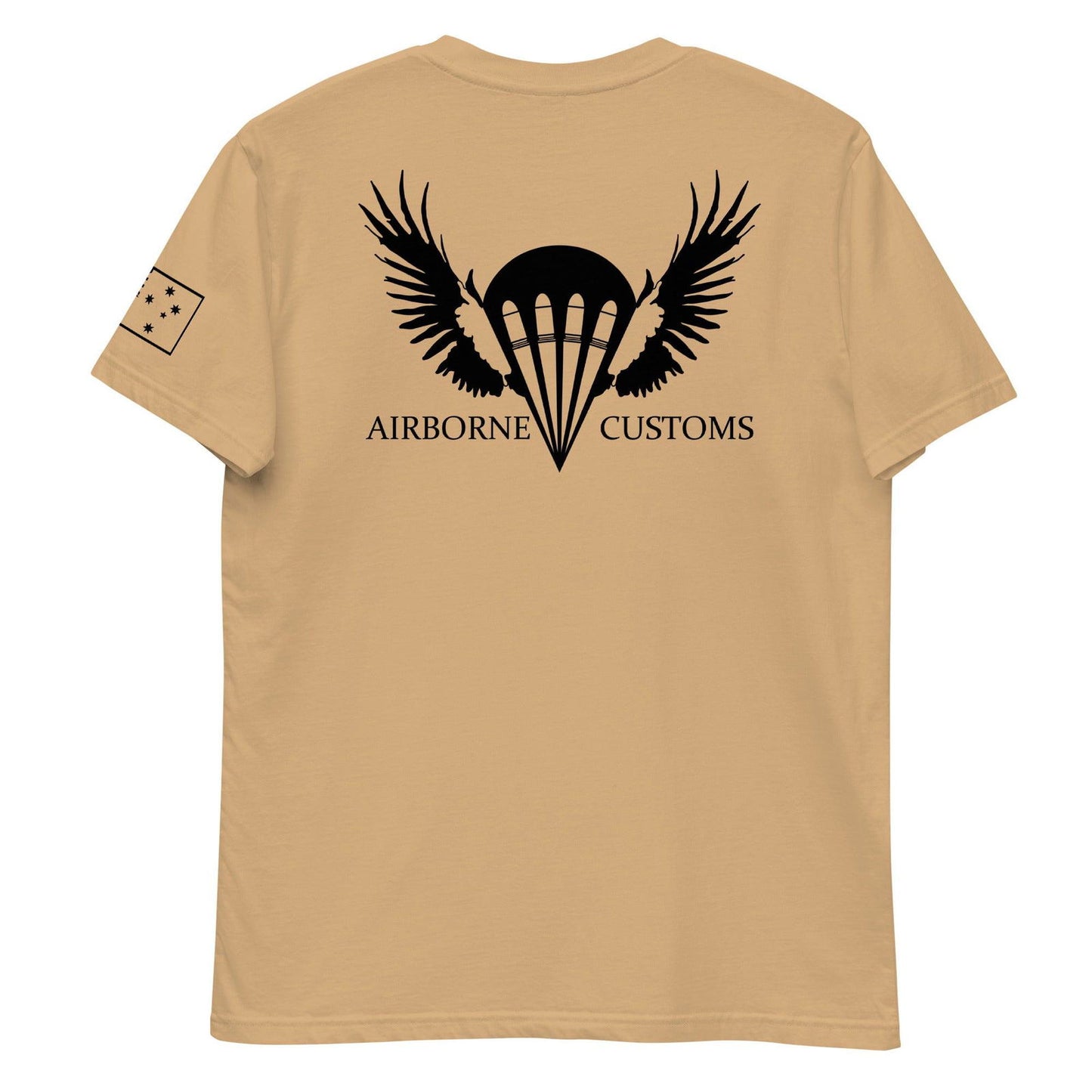 Airborne Customs T-Shirt, Black Print-Airborne Customs