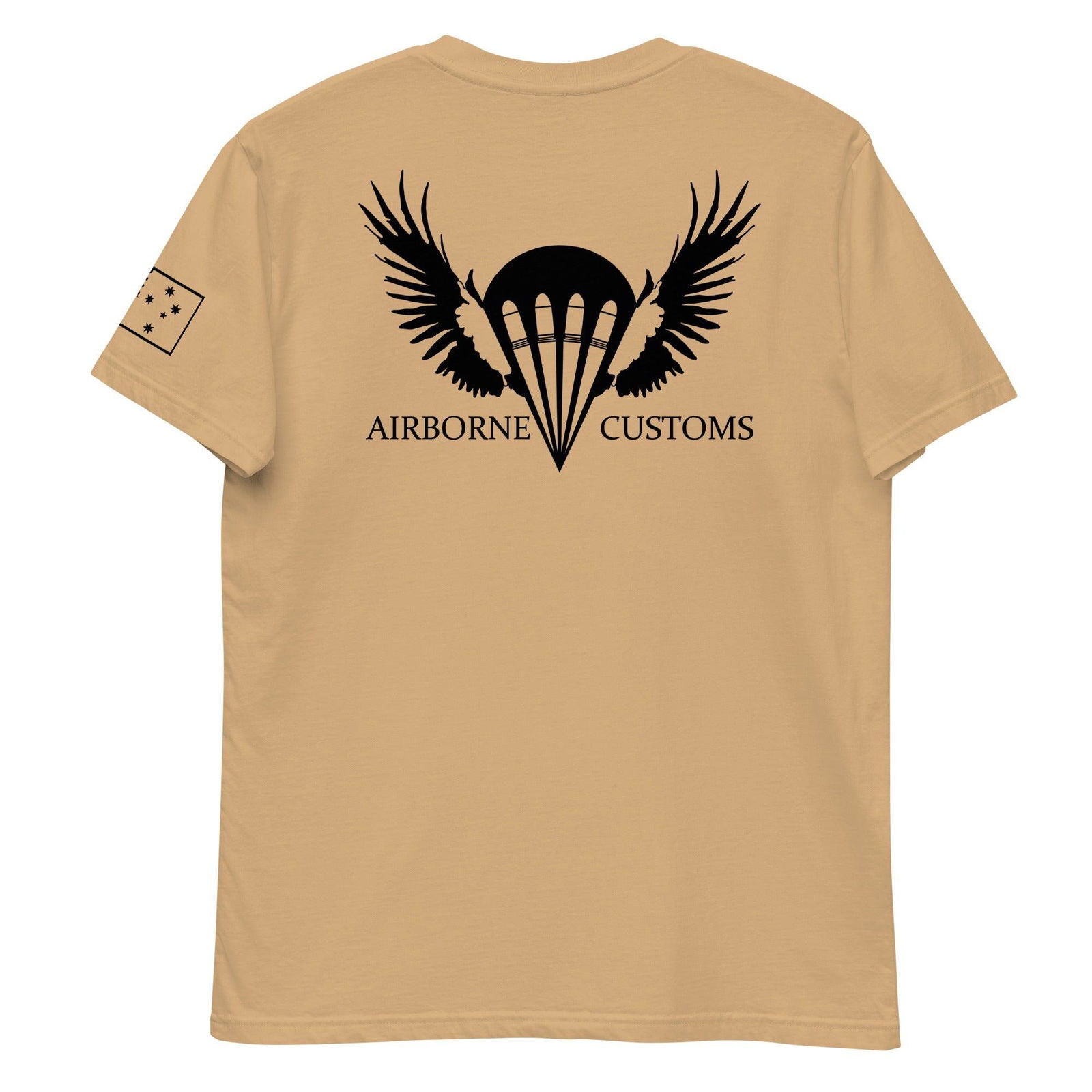 Airborne Customs T-Shirt, Black Print-Airborne Customs