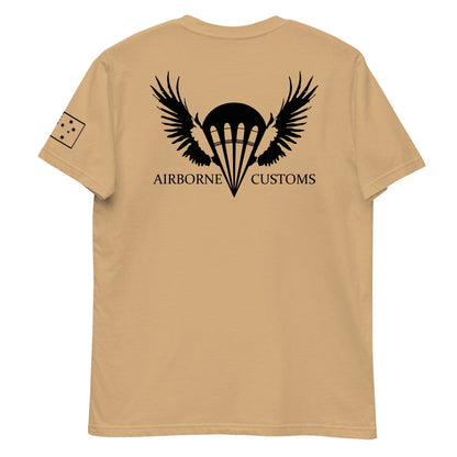 Airborne Customs T-Shirt, Black Print-Airborne Customs