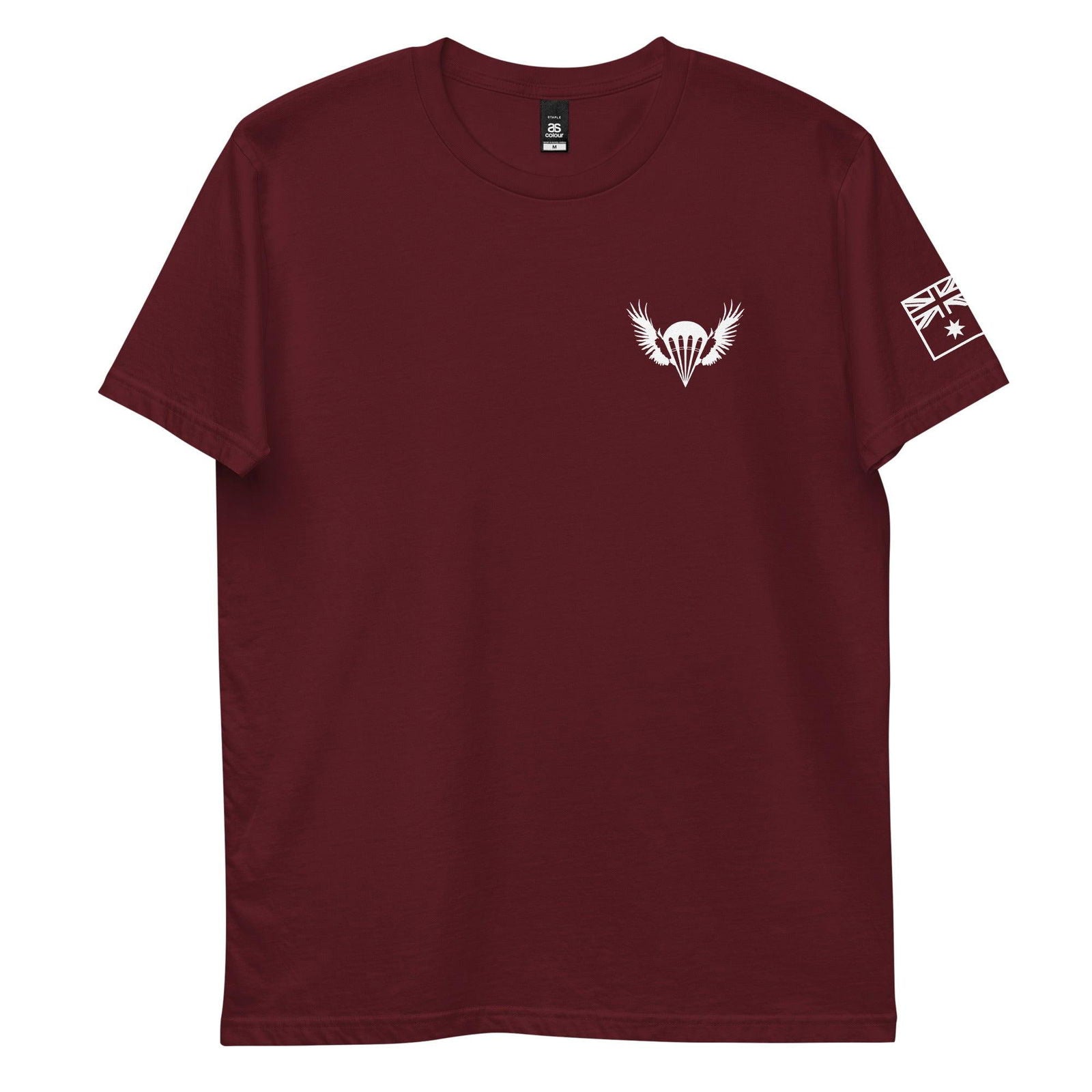 Airborne Customs T-Shirt, White Print-Airborne Customs