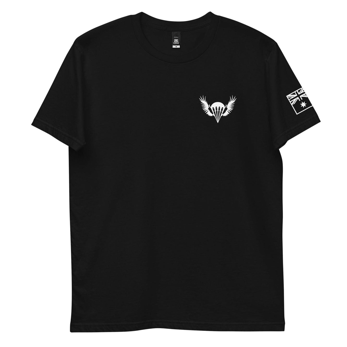 Airborne Customs T-Shirt, White Print-Airborne Customs