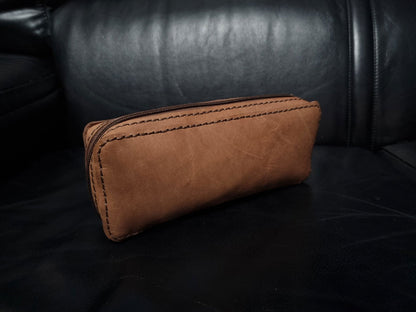 Small Zip Pouch Leather Pattern-Airborne Customs