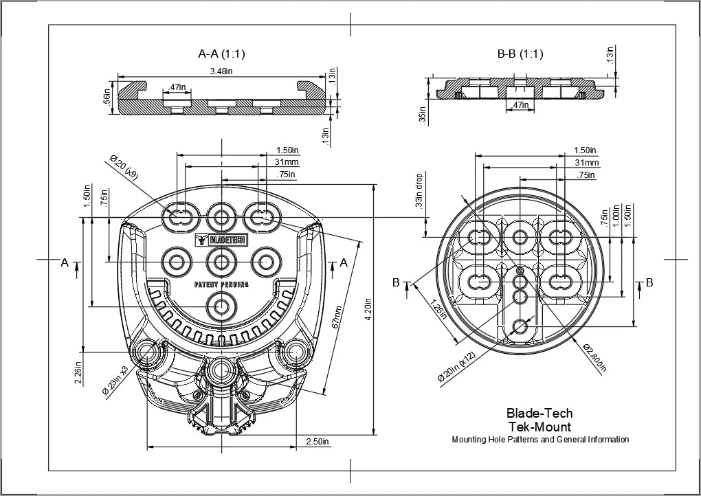 Tek-Mount Receiver-Airborne Customs