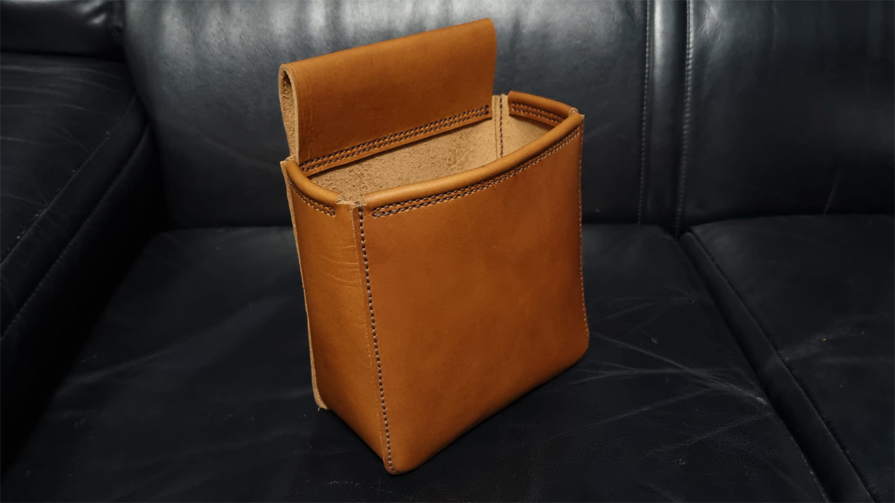 Load video: Making a Leather Cartridge Pouch